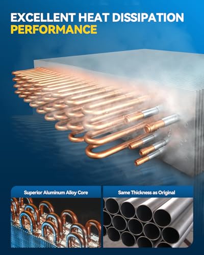 Image of PHILTOP Core Radiator Compatible with 1998-2002 Ram 1500 5.9L 1998-2002 Ram 2500 /3500 V8(w /Old Body Style) Transmission Oil Cooler Included