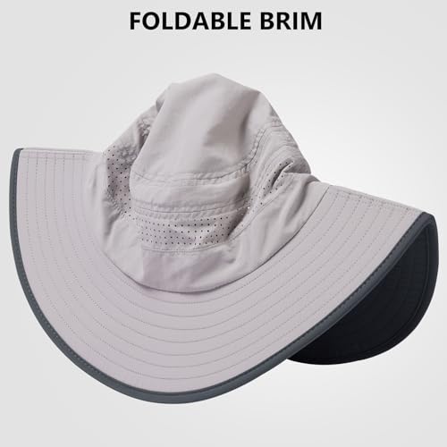 UPF-50-Foldable-Birm-Water-Resistant-Sun-Bucket-Hat-with-Laser-Perforated-Mesh-Adjustable-for-Men-Women-Outdoor
