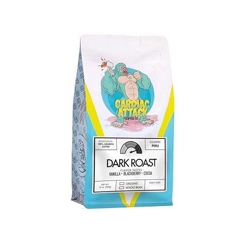 Café Molido Dark Roast Cardiac Attack Coffee Co 12 oz miniatura 1