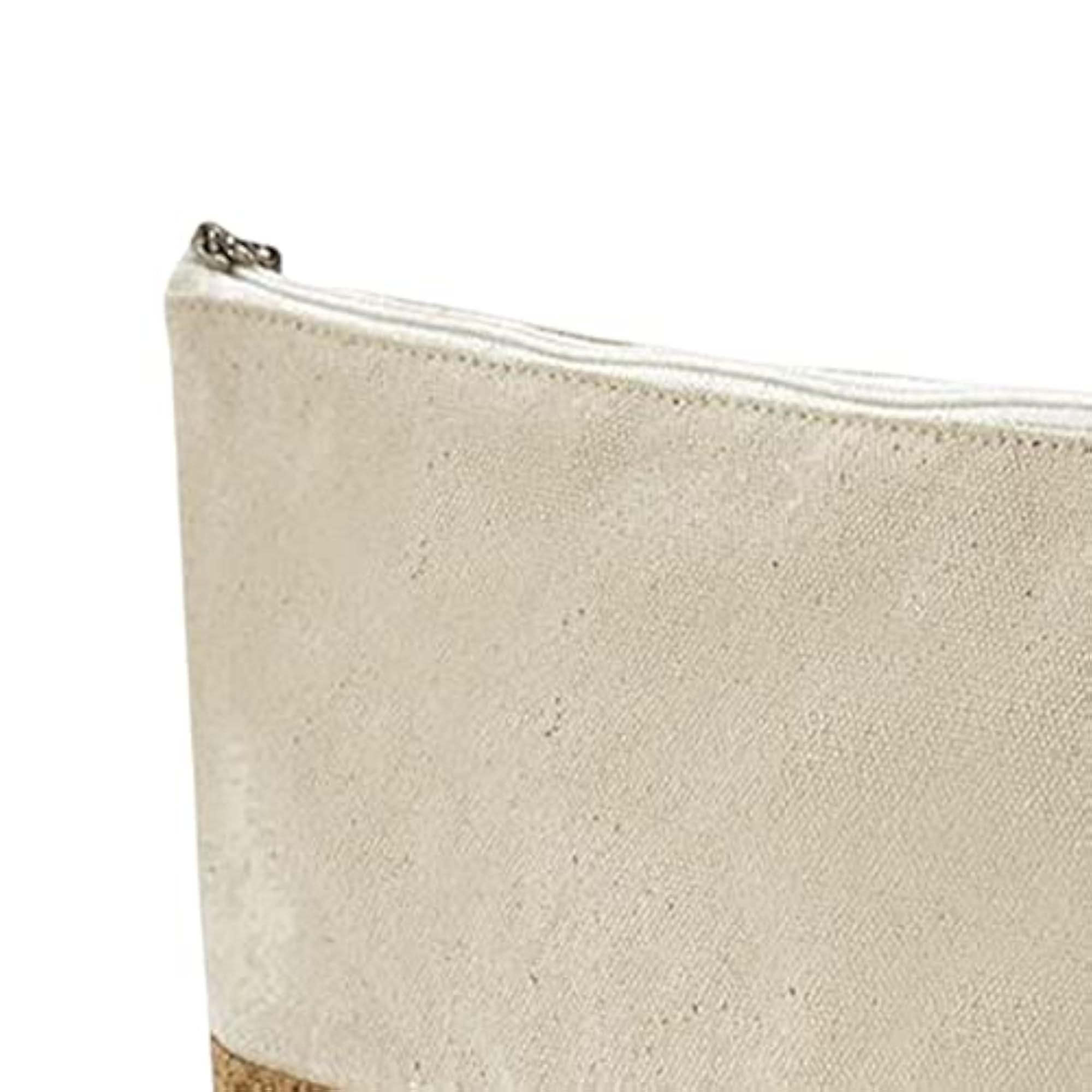 Canvas Makeup Bag with Zipper for Travel
