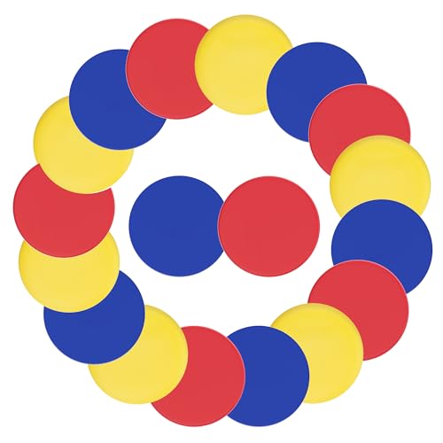 NQV Disc Golf Set for Beginners, 18 Blank Disc Golf Discs, 6 Drivers 6 Putters 6 Mid Ranges, Dye Your Like, Play Outdoor Indoor Backyard for 3 Plus People Family