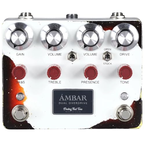 Finding That Tone/AMBAR Custom Paint Olympic White over 3Tone Sunburst Oxblood Knob Dual Overdrive I[o[hCu