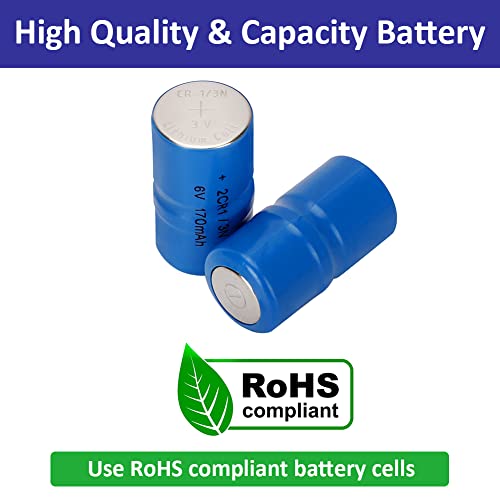 Enerpe 2Cr1/3N 6 Volt Replacement Battery For Pet Stop, Dog Guard, Perimeter And Extreme Dog Collars 4-Pack #TOP1