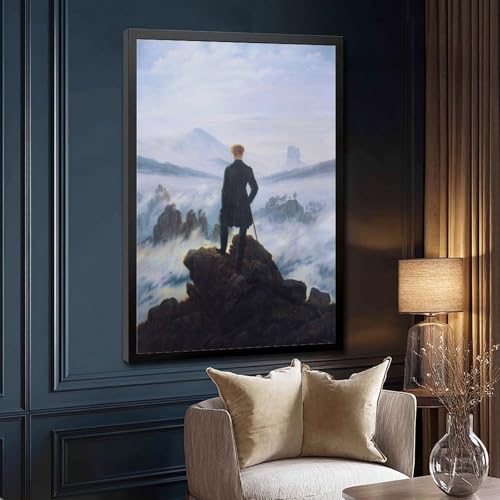 Toile The Wanderer Caspar David Friedrich pour déco de bureau