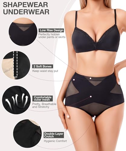 Tummy Control Shapewear Panties for Women Body Shaping Briefs Compression Underwear Seamless Shapewear Panty Girdle4