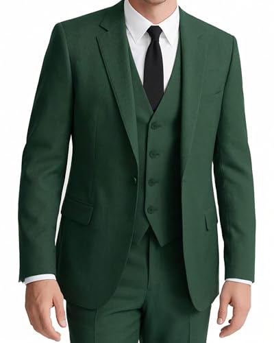 Costume Slim Fit 3 Pièces de Haute Qualité Tailleur Masculin Premium