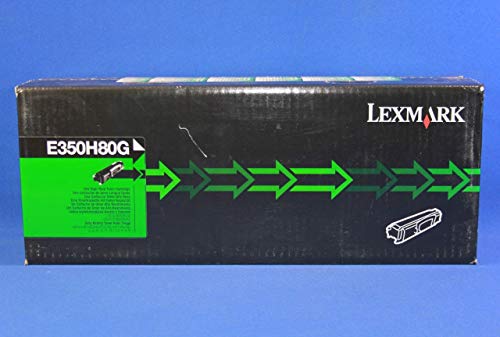 Cartouche Lexmark E350H80G toner noir haute capacité 9000 pages pour consommable imprimante laser