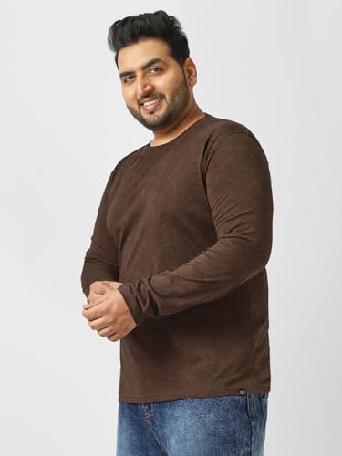 Image of Urbano Plus Men's Printed Full Sleeve Regular Fit Cotton T-Shirt