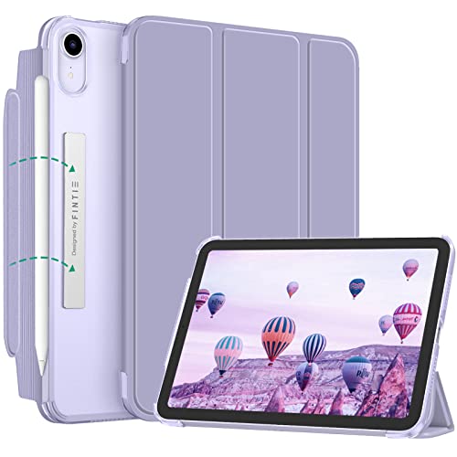 FINTIE Coque pour iPad Mini 7 2024 (A17 Pro) / iPad Mini 6 2021 8.3 Pouces- [Fermoir Magnétique] Etui Translucide Givré Housse Fine Légère Veille/Réveil...