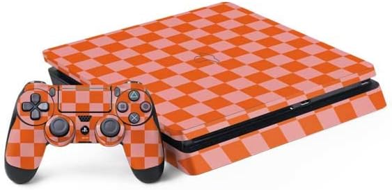 Skinit Decal Gaming Skin Compatible with PS4 Slim Bundle - Watermelon Checkered Design