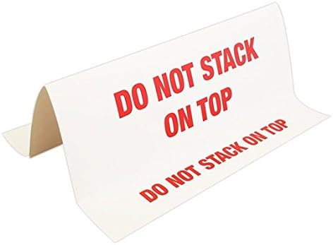 MR Label Company Do Not Stack 3D Tent Labels, 12" L x 11" W, 100 per Pack