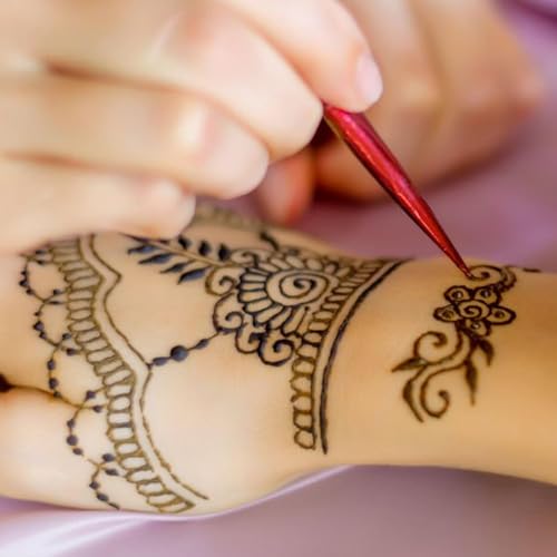 Sarthi 100% Natürliche Henna 3x Paste Cones (Rot-Braun) 125 g - Keine Mischung, Kein PPD - Hautfreundlich & Sicher - Perfekt für Körperkunst & Traditionelle Designs