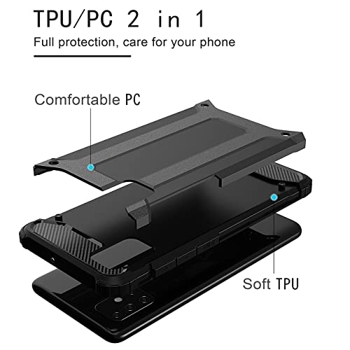 Dftcvbn Phone Case For Galaxy S10 Lite/A91/Galaxy M80S Sm-G770F Case With Hd Screen Protector, Dual Layer Protective Slim Hybrid Cell Phone Cover Shockproof Cases For Samsung Galaxy S10 Lite Black #TOP2