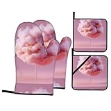 Scénarios applicables : après avoir reçu cet ensemble de cuisson de cuisine 4 pièces WHJSHOP Pink Cotton Candy, il peut être utilisé pour enlever le couvercle de cuisine, les fours à micro-ondes, les bols et les assiettes de four, ainsi que pour les grillades en plein air.