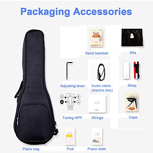 Ténor Ukulélé Starter Kit Ukelele Acajou Guitare Hawaï avec Gig Bag Tuner Strap String Cadeau pour DéButant, éTudiant… - Les Beatles, Paul McCartney, John Lennon, RIngo Starr, George Harrison Ténor Ukulélé Starter Kit Ukelele Acajou Guitare Hawaï avec Gig Bag Tuner Strap String Cadeau pour DéButant, éTudiant… – Image 6