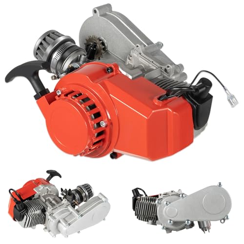 DIFU Pocket Dirt Bike Motor 2 Takt Motor Upgrade Mini Motor Go Kart Benzin Beach Bike ATV Engine 3PS für 49ccm 50ccm