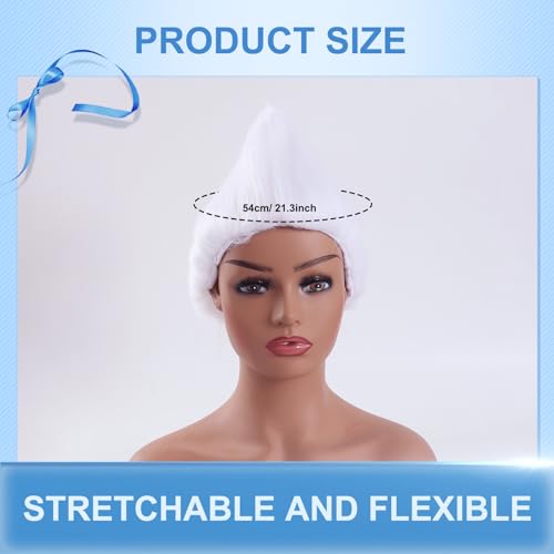 Image of Unisex Funny Wig Crazy Wigs for Adults Halloween Costume Wig and Party Pelucas (White, Medium)