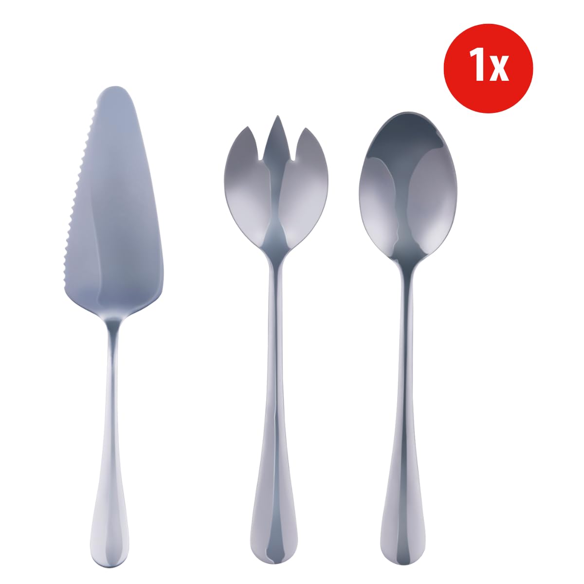 alpina Cubertería 75 Piezas para 12 Personas – Cubiertos Acero Inoxidable – Cubiertos Cucharas Tenedores Cuchillos Postre Café Té – Juego Completo Cocina Comedor