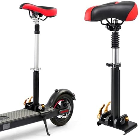 E Saddle Electric Scooter Seat, Adjustable Punch Scooter Seat Attachment, Universal Foldable Adjustable Electric Scooter Seats Saddle, No Punch Replacement