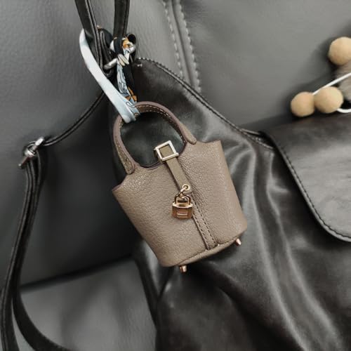 Image of Bag Charm for Handbags Decoration,Mini Leather Bag Keychain,Fashion KeyChain Accessory For Handbags Purse