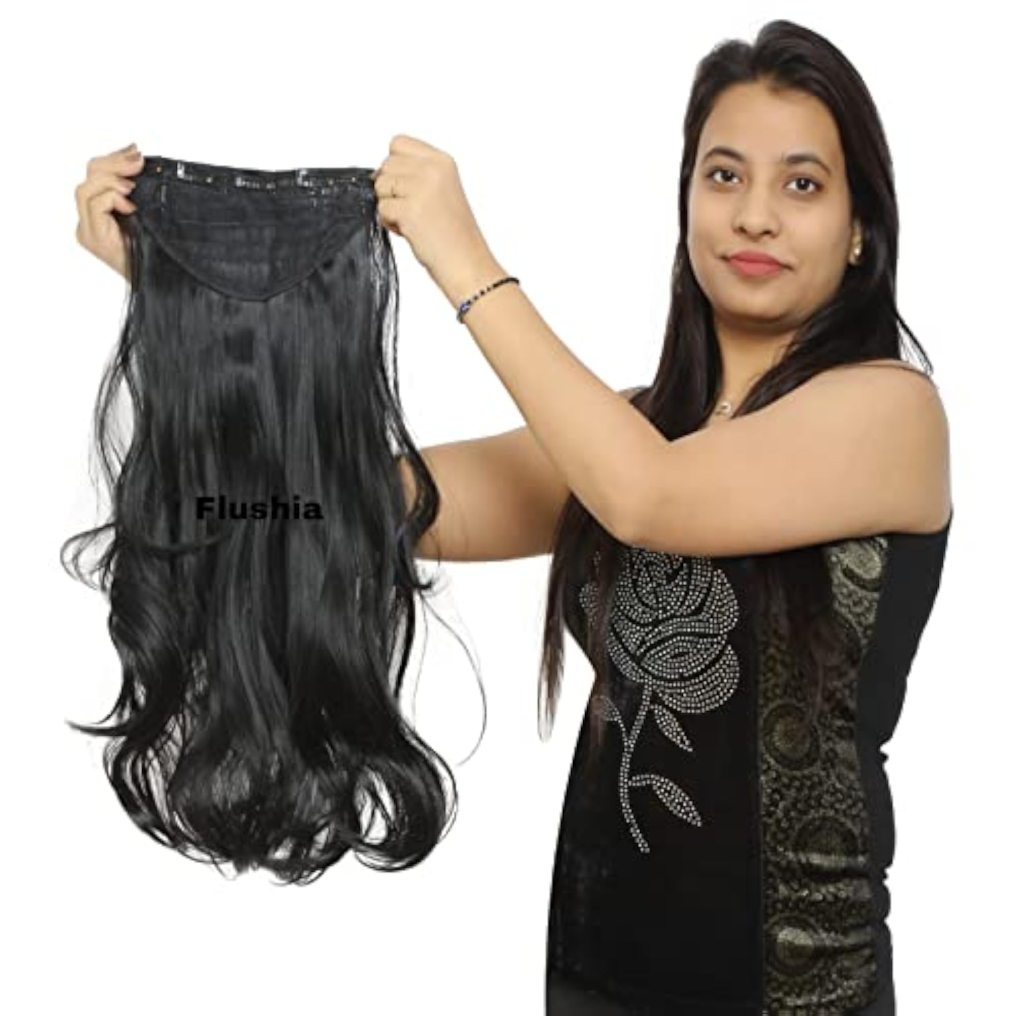Curly Hair Extensions for Women & Girls, 24 Inch