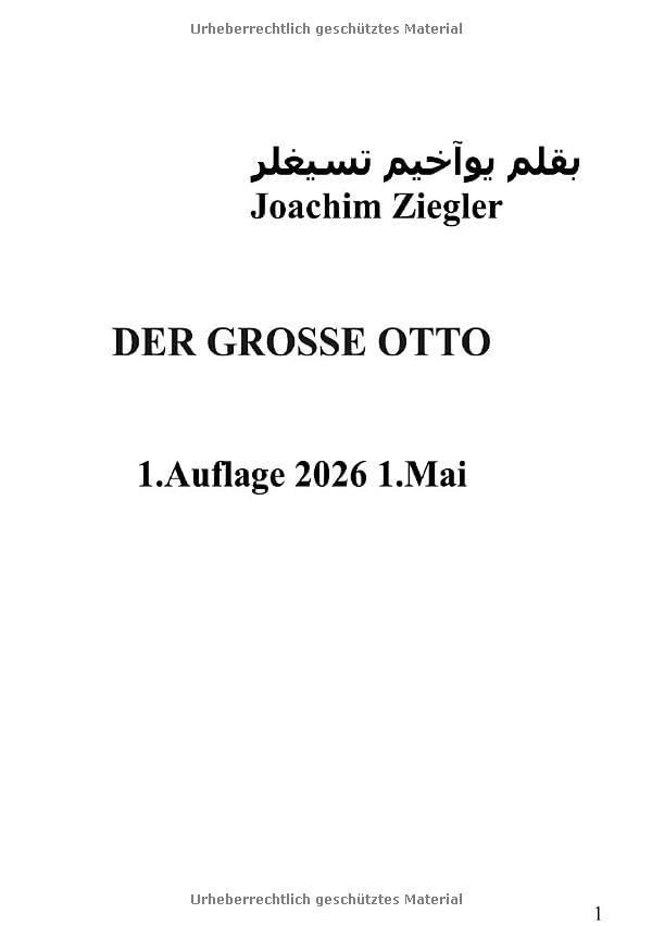 de große Otto 1.Auflage 2026 1.Mai