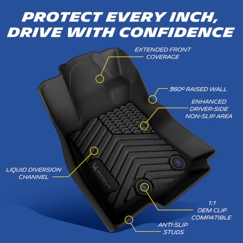 Image of Michelin Vehicle Mats for 2025-2026 Subaru Forester Gas (3 Piece) | Not Fit Hybrid & 2025 Wilderness, All-Weather TPE Custom Fit Liner, Premier