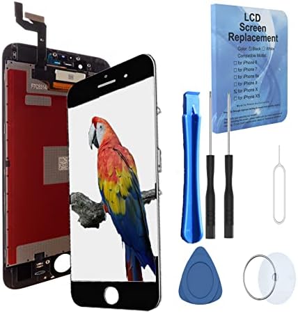 ZTR Black for iPhone 6s 4.7 inch Retina LCD Touch Screen Digitizer Glass Display Replacement Full Complete Frame Assembly with Repair Kit