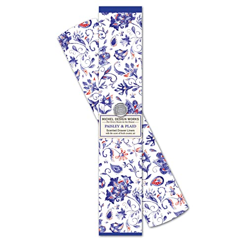 Michel Design Works Scented Drawer Liners, Paisley & Plaid #TOP24