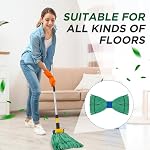 Hushee 6 Pcs Large Microfiber Tube Mop Heads 18 Oz Looped End,Green - Image 4