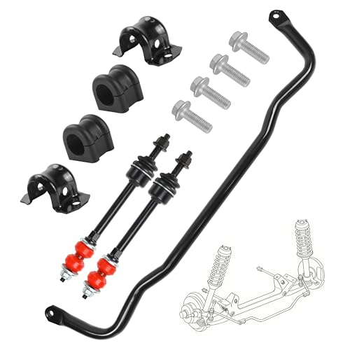 Front Sway Bar End Links Kit for 2009-2022 Dodge Ram 1500 Front Suspension Stabilizer Bar with Bushings Replacement 55398938AC