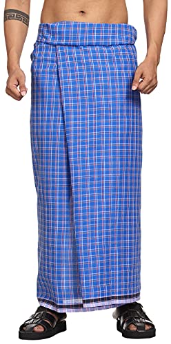 Gowri Tex Cotton Stitched Lungis Pack Of 2 (Ready To Wear) 2.25Meter