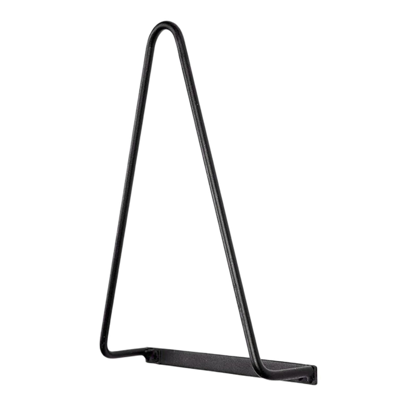 WOVEBIUS Triangle Wall Mounted Magazine Vinyl Records Storage Rack Black