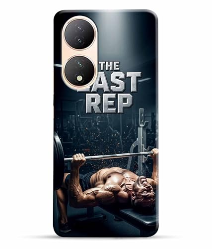 Image of Last Rep Gym Motivation Quotes Printed Hard Back Case Cover & Compatible for Vivo Y100 5G | V2239 (Multicolor) - D1808