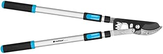 Cellfast Tijeras de podar de Yunque, Ideales para Cortar Ramas y Plantas Frescas, Mangos Ligeros de Aluminio con Alta Resistencia, 40-412, Color Negro y Azul