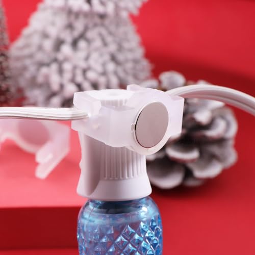 Image of Strong Magiclip for Outdoor Holiday Lighting Used,Clear Magnetic C9 Sockets Light Clips,Pack of 150