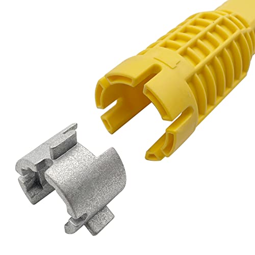 Image of Basin Wrench, Faucet and Sink Installer Tool Multifunctional Plumbing Tool Pipe Extractor for Sink Bathroom Kitchen Toilet Plumbing