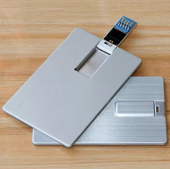 CleverlyGifted® Silver Metal Credit Card Pen Drive | World’s Slimmest USB 3.0 Flash Drive Upto 10MB/s | Unique Corporate & Diwali Gift | Personalized Logo | Office & College Use (64, GB)-image-16