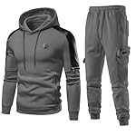 VoLIta Men's Tracksuit 2 Piece Hoodie Athletic Jogging Sweatsuits for Men Casual Sports Long Sleeve Pullover Suit Set - Image 2