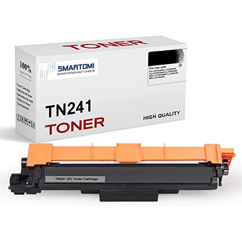 SMARTOMI - 1 Cartucho de tóner Negro Compatible con Cartuchos TN241 para impresoras Color Brother DCP-9020CDW, HL-3140CW, DCP-9015CDW, HL-3150CDW, MFC-9340CDW, HL-3170CDW, MFC-9330CDW y MFC-9130CW Cover