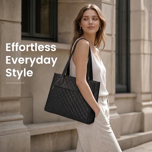 Bolso tote acolchado ligero para mujer miniatura 3
