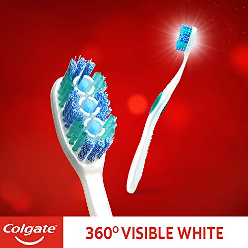 Image of Colgate 360 Visible White Medium Bristle Toothbrush (Buy 2 Get 1 Free)