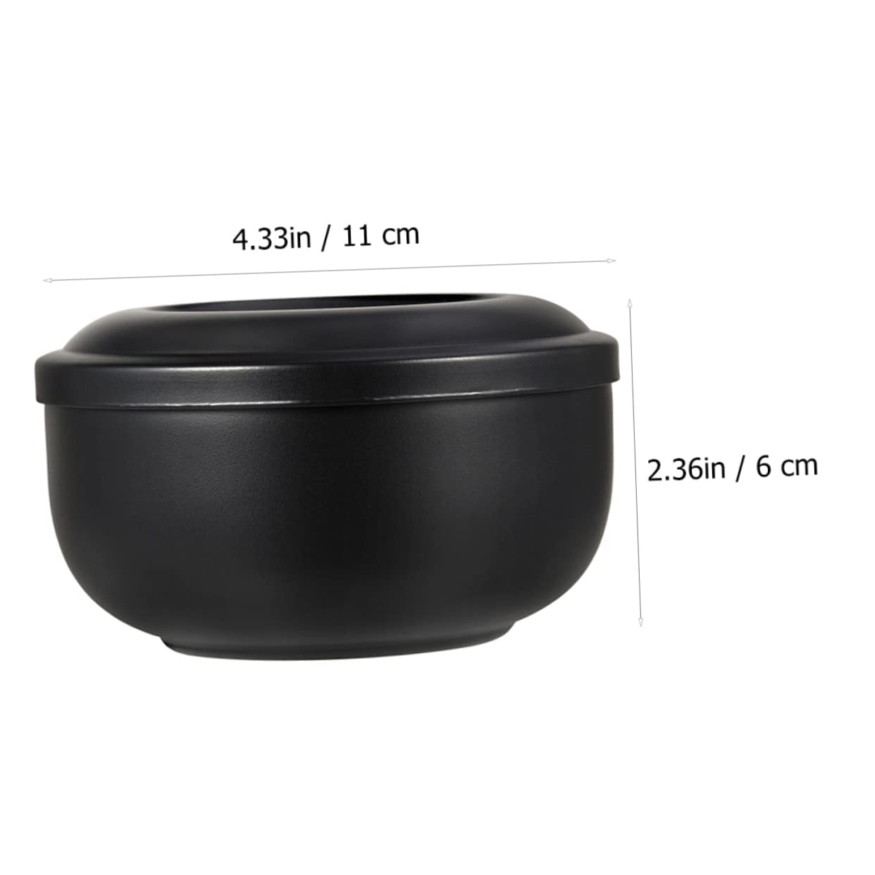 PartyKindom 1pc Practical Stainless Steel Shaving Bowl with Lid Durable Household Bowl for Soap Making Elegant Design Rustproof Comfortable Use Capacity