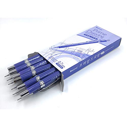 Jovely Jedo Drafting Mechanical Pencil 0.7Mm Medium Point, Hb #2 Lead With Eraser Tip, Violet Barrel, For Writing, Drafting, Drawing, Sketching, Pack Of 12 Pencils #TOP18