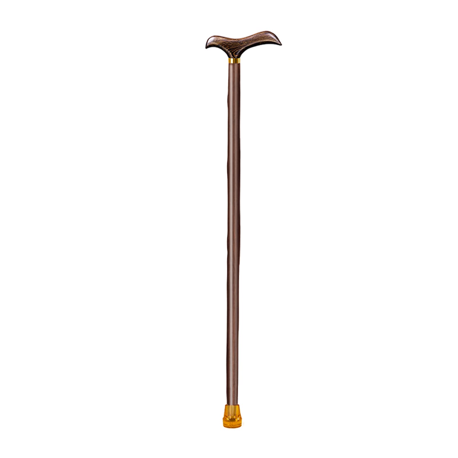 Bâton de marche anniversaire en bois gravé avec poignée robinet sculptée