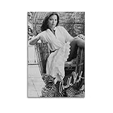 Ornella Muti Pósteres en blanco y negro decoración del hogar arte de pared impresiones colgantes dormitorio pinturas decorativas espacio estética 08 x 12 pulgadas (20 x 30 cm)