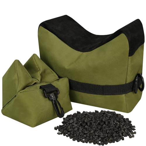 FGBNM Shooting Rest Bags, Pre-Filled Gun Holders, Rest Front & Rear Support Sandbag Stand Holders with 600 Denier Polyester for Rifle Hunting