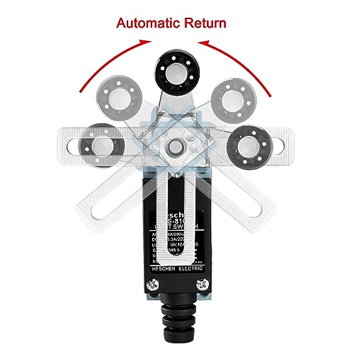 Heschen Endschalter HS-8108(TZ-8108) Verstellbarer Rollenhebel 10A 250VAC SPDT Momentary für CNC-Fräser Plasma IP65 (1)