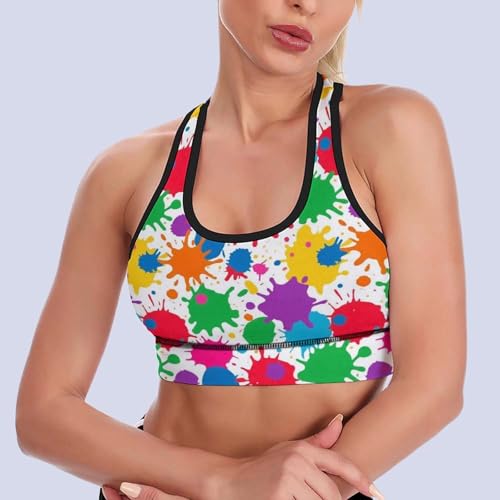 Womens Comfort Fit Yoga Vest Racerback Crop Vest Underwear for Gym 5