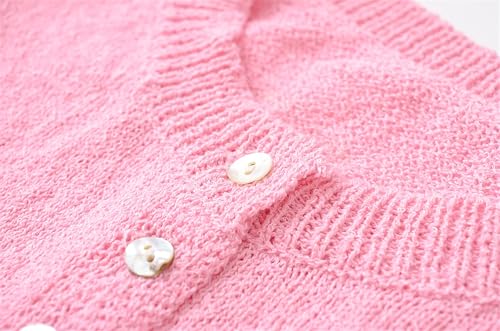 Women Crew Neck Thin Knitted Cardigan Vintage Single Breasted Slim Solid Sweater Coat3